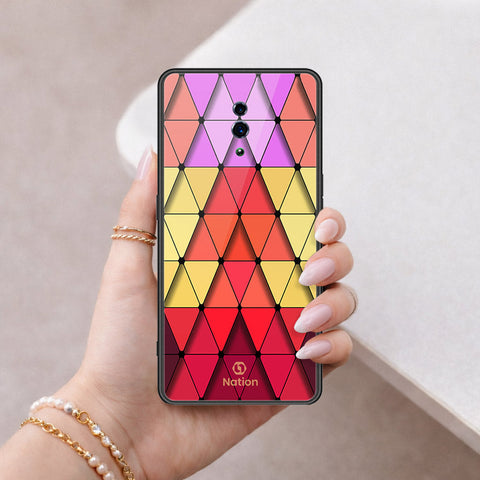 Huawei P9 Lite Cover - ONation Pyramid Series - HQ Ultra Shine Premium Infinity Glass Soft Silicon Borders Case