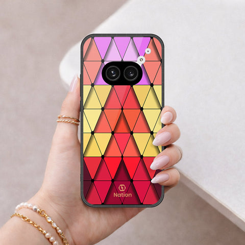 Nothing Phone 2a Cover - ONation Pyramid Series - HQ Ultra Shine Premium Infinity Glass Soft Silicon Borders Case