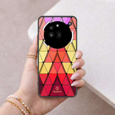 Nothing Phone 3a Pro Cover - ONation Pyramid Series - HQ Ultra Shine Premium Infinity Glass Soft Silicon Borders Case