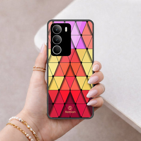 Realme Narzo 80 Lite Cover - ONation Pyramid Series - HQ Ultra Shine Premium Infinity Glass Soft Silicon Borders Case