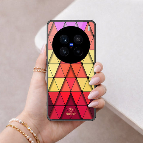 Realme C75 Cover - ONation Pyramid Series - HQ Ultra Shine Premium Infinity Glass Soft Silicon Borders Case