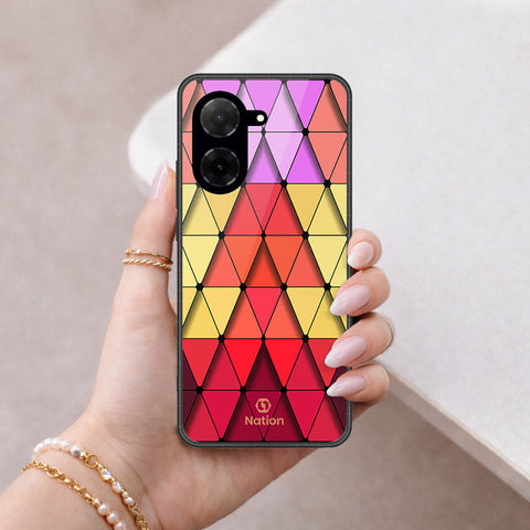 Xiaomi Redmi A5 4G Cover - ONation Pyramid Series - HQ Ultra Shine Premium Infinity Glass Soft Silicon Borders Case