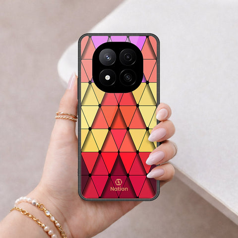 Xiaomi Poco X7 Cover - ONation Pyramid Series - HQ Ultra Shine Premium Infinity Glass Soft Silicon Borders Case