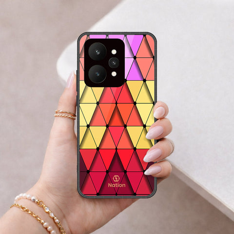 Realme 15 Pro Cover - ONation Pyramid Series - HQ Ultra Shine Premium Infinity Glass Soft Silicon Borders Case