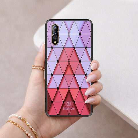 vivo iQOO Neo 855 Cover - ONation Pyramid Series - HQ Ultra Shine Premium Infinity Glass Soft Silicon Borders Case