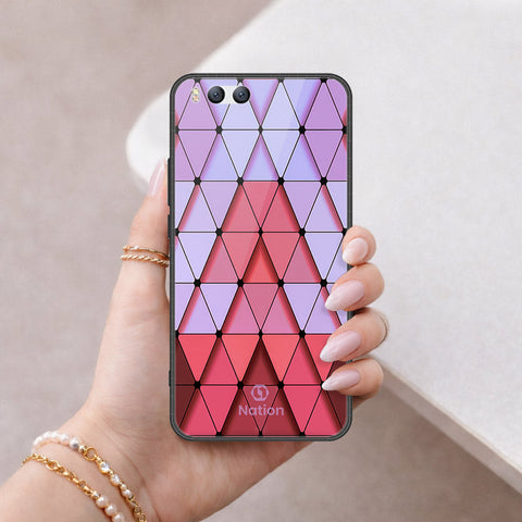 Xiaomi Mi 6 Cover - ONation Pyramid Series - HQ Ultra Shine Premium Infinity Glass Soft Silicon Borders Case