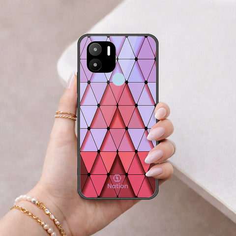 Xiaomi Redmi A2 Plus Cover - ONation Pyramid Series - HQ Ultra Shine Premium Infinity Glass Soft Silicon Borders Case