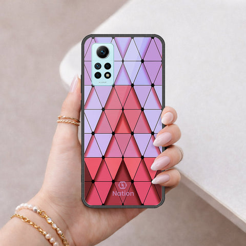 Xiaomi Redmi Note 12 Pro 4G Cover - ONation Pyramid Series - HQ Ultra Shine Premium Infinity Glass Soft Silicon Borders Case