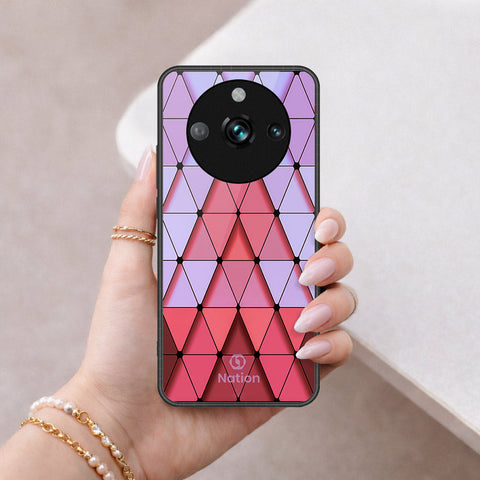 Realme 11 Pro Plus Cover - ONation Pyramid Series - HQ Ultra Shine Premium Infinity Glass Soft Silicon Borders Case