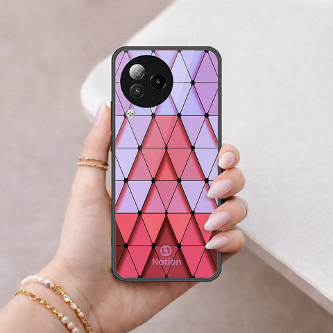 Xiaomi Civi 3 Cover - ONation Pyramid Series - HQ Ultra Shine Premium Infinity Glass Soft Silicon Borders Case