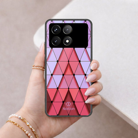 Xiaomi Poco F6 Pro Cover - ONation Pyramid Series - HQ Ultra Shine Premium Infinity Glass Soft Silicon Borders Case