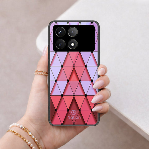 Xiaomi Poco X6 Pro Cover - ONation Pyramid Series - HQ Ultra Shine Premium Infinity Glass Soft Silicon Borders Case