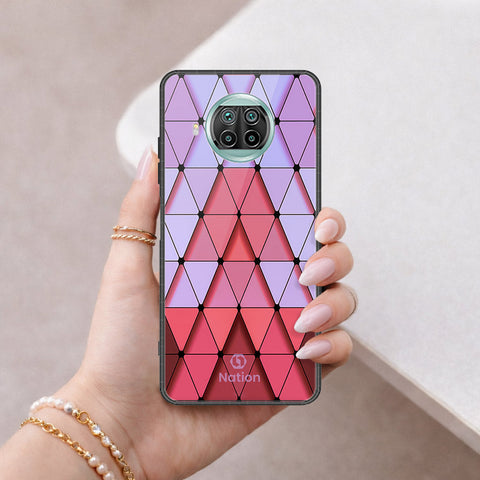 Xiaomi Redmi Note 9 Pro 5G Cover - ONation Pyramid Series - HQ Ultra Shine Premium Infinity Glass Soft Silicon Borders Case