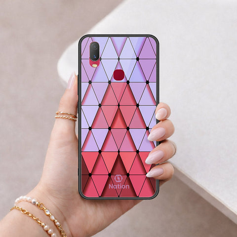Vivo Y11 2019 Cover - ONation Pyramid Series - HQ Ultra Shine Premium Infinity Glass Soft Silicon Borders Case