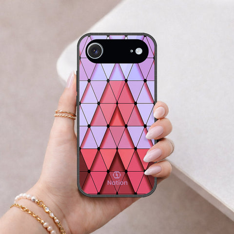iPhone 17 Air - ONation Pyramid Series - HQ Ultra Shine Premium Infinity Glass Soft Silicon Borders Case