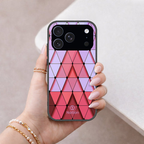 iPhone 18 Pro - ONation Pyramid Series - HQ Ultra Shine Premium Infinity Glass Soft Silicon Borders Case