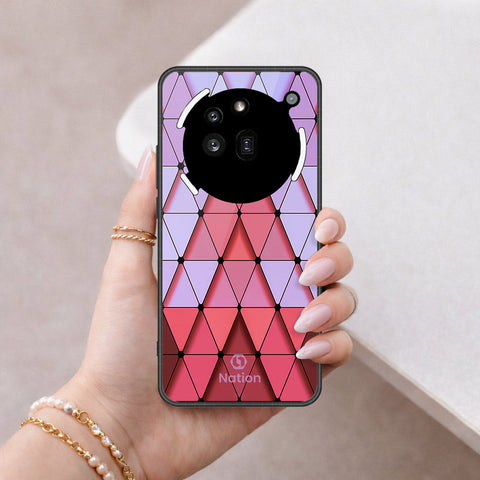 Nothing Phone 3a Pro Cover - ONation Pyramid Series - HQ Ultra Shine Premium Infinity Glass Soft Silicon Borders Case