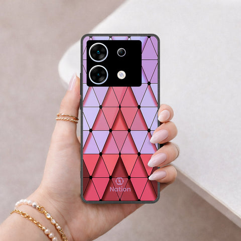 Infinix Zero 30 5G Cover - ONation Pyramid Series - HQ Ultra Shine Premium Infinity Glass Soft Silicon Borders Case