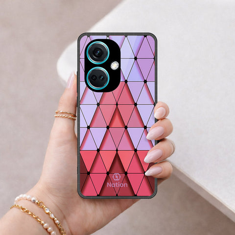 OnePlus Nord N30 Cover - ONation Pyramid Series - HQ Ultra Shine Premium Infinity Glass Soft Silicon Borders Case