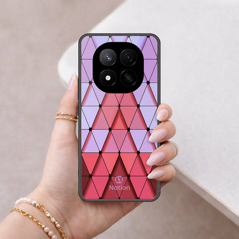 Xiaomi Poco X7 Cover - ONation Pyramid Series - HQ Ultra Shine Premium Infinity Glass Soft Silicon Borders Case