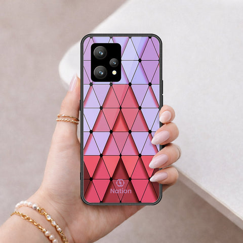 Realme 9 5G Cover - ONation Pyramid Series - HQ Ultra Shine Premium Infinity Glass Soft Silicon Borders Case