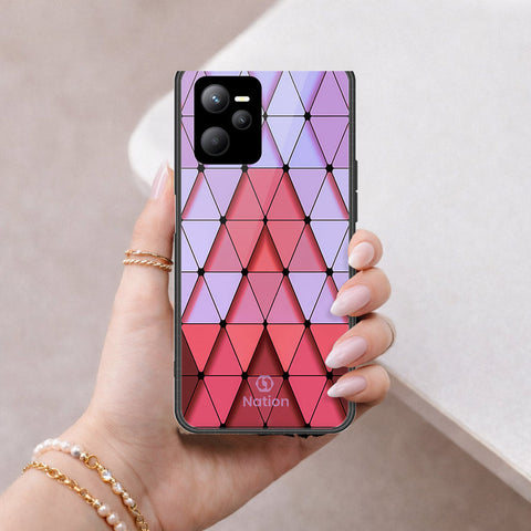 Realme Narzo 50A Prime Cover - ONation Pyramid Series - HQ Ultra Shine Premium Infinity Glass Soft Silicon Borders Case