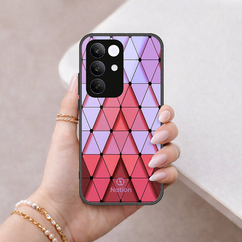 Realme C85 Pro Cover - ONation Pyramid Series - HQ Ultra Shine Premium Infinity Glass Soft Silicon Borders Case
