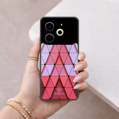 Tecno Pova 6 Pro Cover - ONation Pyramid Series - HQ Ultra Shine Premium Infinity Glass Soft Silicon Borders Case