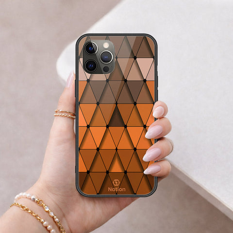 iPhone 12 Pro - ONation Pyramid Series - HQ Ultra Shine Premium Infinity Glass Soft Silicon Borders Case