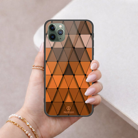 iPhone 11 Pro Max - ONation Pyramid Series - HQ Ultra Shine Premium Infinity Glass Soft Silicon Borders Case
