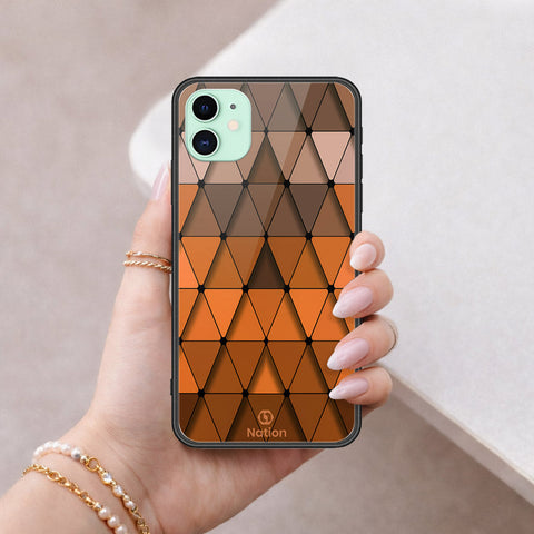 iPhone 11 - ONation Pyramid Series - HQ Ultra Shine Premium Infinity Glass Soft Silicon Borders Case