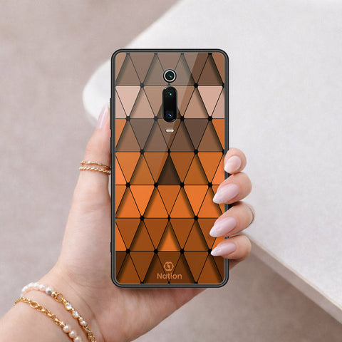 Xiaomi Mi 9T Cover - ONation Pyramid Series - HQ Ultra Shine Premium Infinity Glass Soft Silicon Borders Case