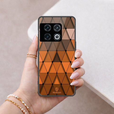 OnePlus 10 Pro Cover - ONation Pyramid Series - HQ Ultra Shine Premium Infinity Glass Soft Silicon Borders Case
