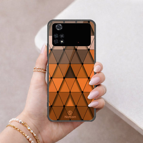 Xiaomi Poco M4 Pro Cover - ONation Pyramid Series - HQ Ultra Shine Premium Infinity Glass Soft Silicon Borders Case
