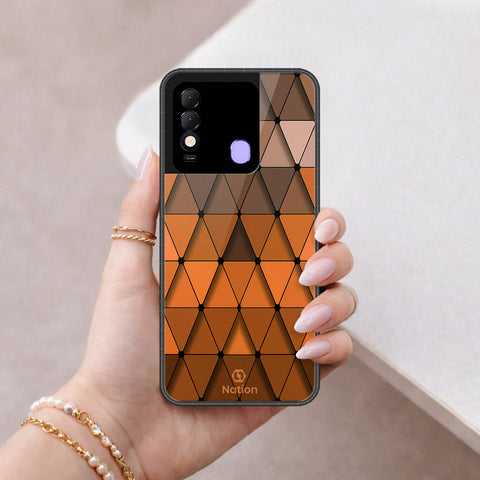 Tecno Spark 8 Cover - ONation Pyramid Series - HQ Ultra Shine Premium Infinity Glass Soft Silicon Borders Case