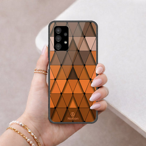 Samsung Galaxy A13 4G Cover - ONation Pyramid Series - HQ Ultra Shine Premium Infinity Glass Soft Silicon Borders Case