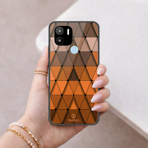 Xiaomi Redmi A2 Plus Cover - ONation Pyramid Series - HQ Ultra Shine Premium Infinity Glass Soft Silicon Borders Case