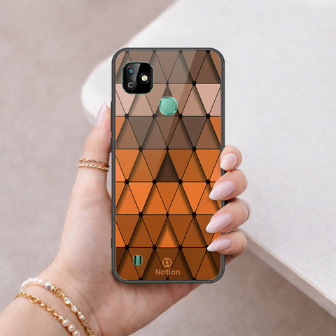 Infinix Smart HD 2021 Cover - ONation Pyramid Series - HQ Ultra Shine Premium Infinity Glass Soft Silicon Borders Case