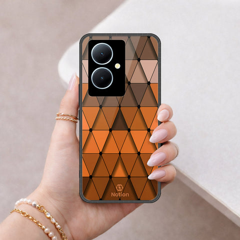 Vivo Y78 Plus 5G Cover - ONation Pyramid Series - HQ Ultra Shine Premium Infinity Glass Soft Silicon Borders Case