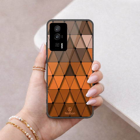 Xiaomi Redmi K60 Pro Cover - ONation Pyramid Series - HQ Ultra Shine Premium Infinity Glass Soft Silicon Borders Case