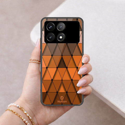 Xiaomi Poco X6 Pro Cover - ONation Pyramid Series - HQ Ultra Shine Premium Infinity Glass Soft Silicon Borders Case