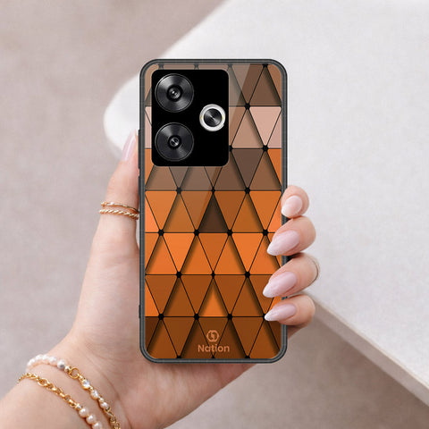 Xiaomi Poco F6 Cover - ONation Pyramid Series - HQ Ultra Shine Premium Infinity Glass Soft Silicon Borders Case