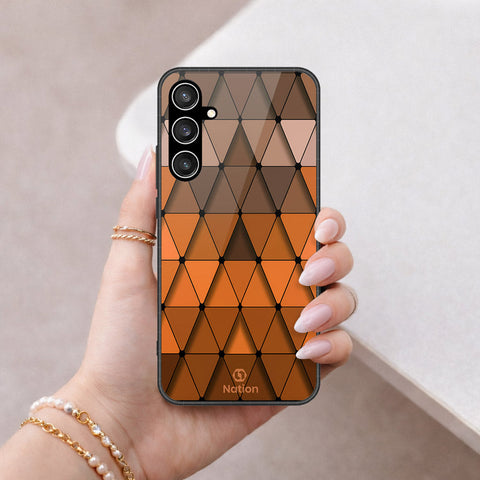 Samsung Galaxy S23 FE Cover - ONation Pyramid Series - HQ Ultra Shine Premium Infinity Glass Soft Silicon Borders Case