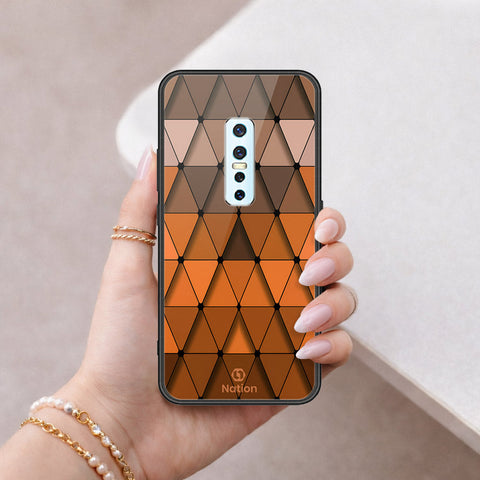 Vivo V17 Pro Cover - ONation Pyramid Series - HQ Ultra Shine Premium Infinity Glass Soft Silicon Borders Case