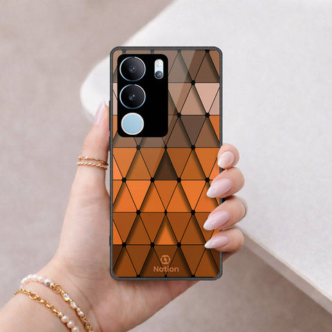 Vivo S17 Pro Cover - ONation Pyramid Series - HQ Ultra Shine Premium Infinity Glass Soft Silicon Borders Case