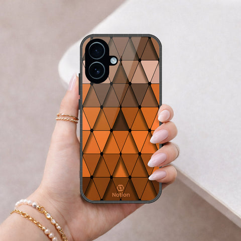 iPhone 17 - ONation Pyramid Series - HQ Ultra Shine Premium Infinity Glass Soft Silicon Borders Case