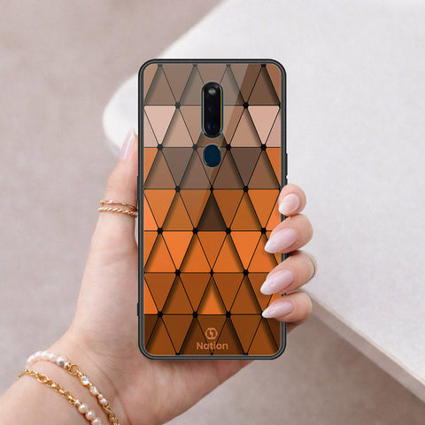 Huawei Honor Play 8A Cover - ONation Pyramid Series - HQ Ultra Shine Premium Infinity Glass Soft Silicon Borders Case