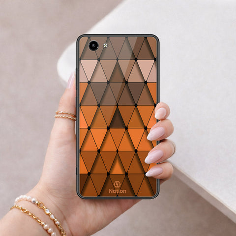 Vivo Y71 Cover - ONation Pyramid Series - HQ Ultra Shine Premium Infinity Glass Soft Silicon Borders Case