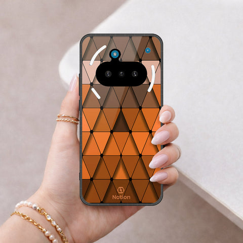 Nothing Phone 3a Cover - ONation Pyramid Series - HQ Ultra Shine Premium Infinity Glass Soft Silicon Borders Case
