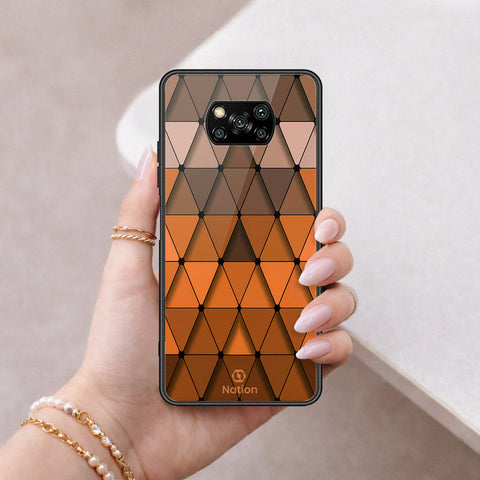 Xiaomi Poco X3 Pro Cover - ONation Pyramid Series - HQ Ultra Shine Premium Infinity Glass Soft Silicon Borders Case